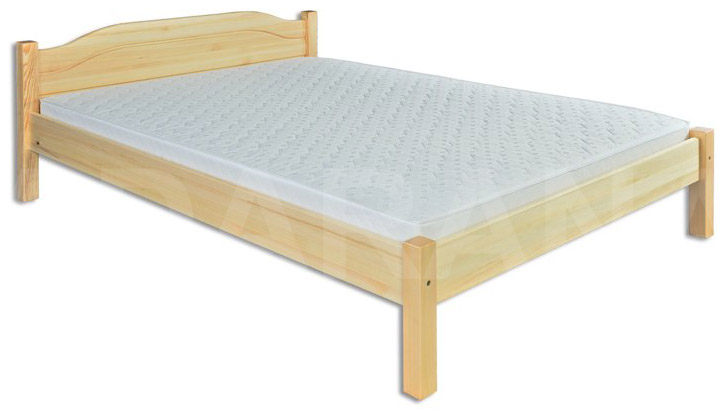 Dřevěná postel 106 z borovice 120 x 200 cm