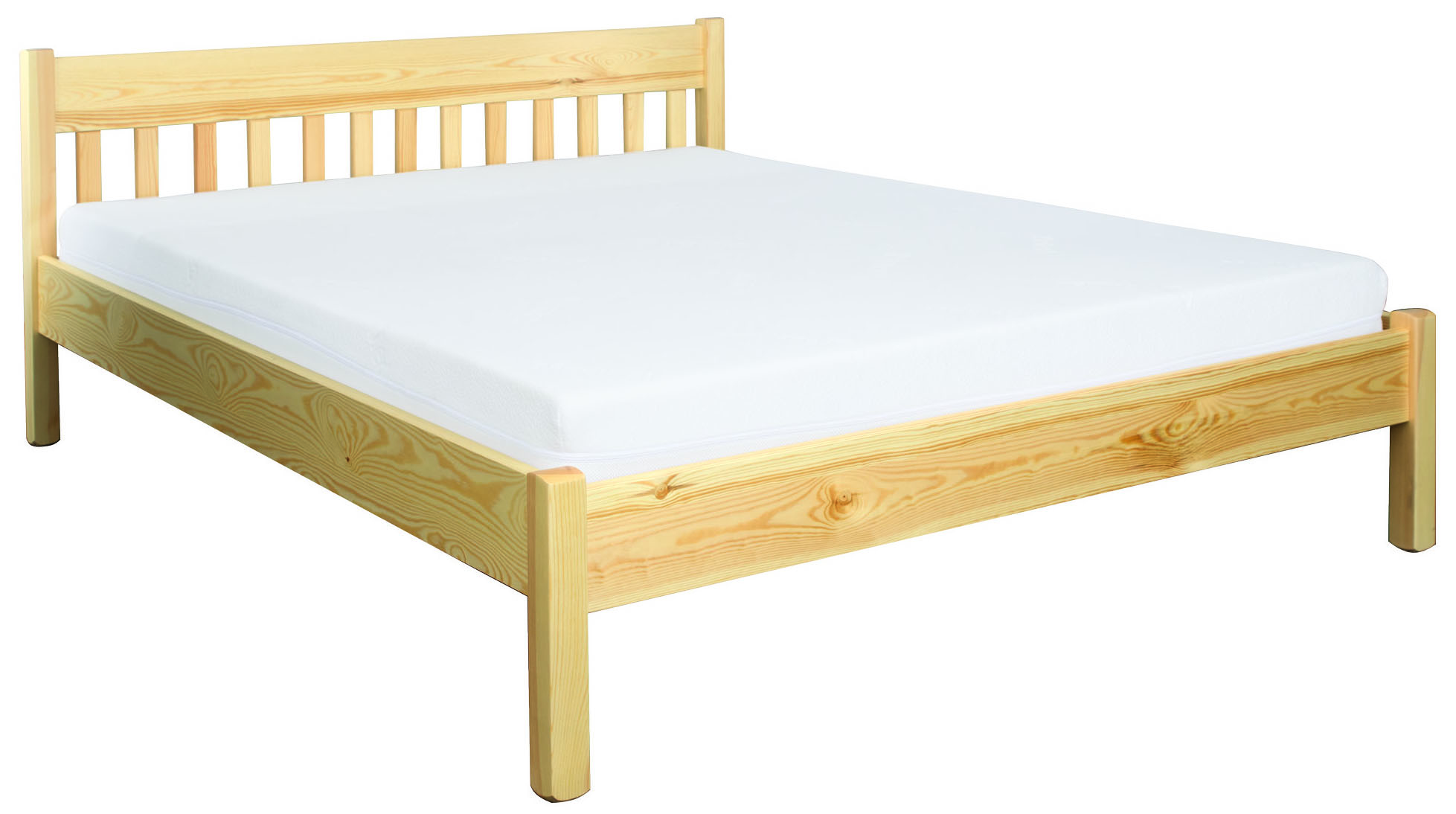 Dřevěná postel z borovice LK116 výběr šířky 120 - 180 cm