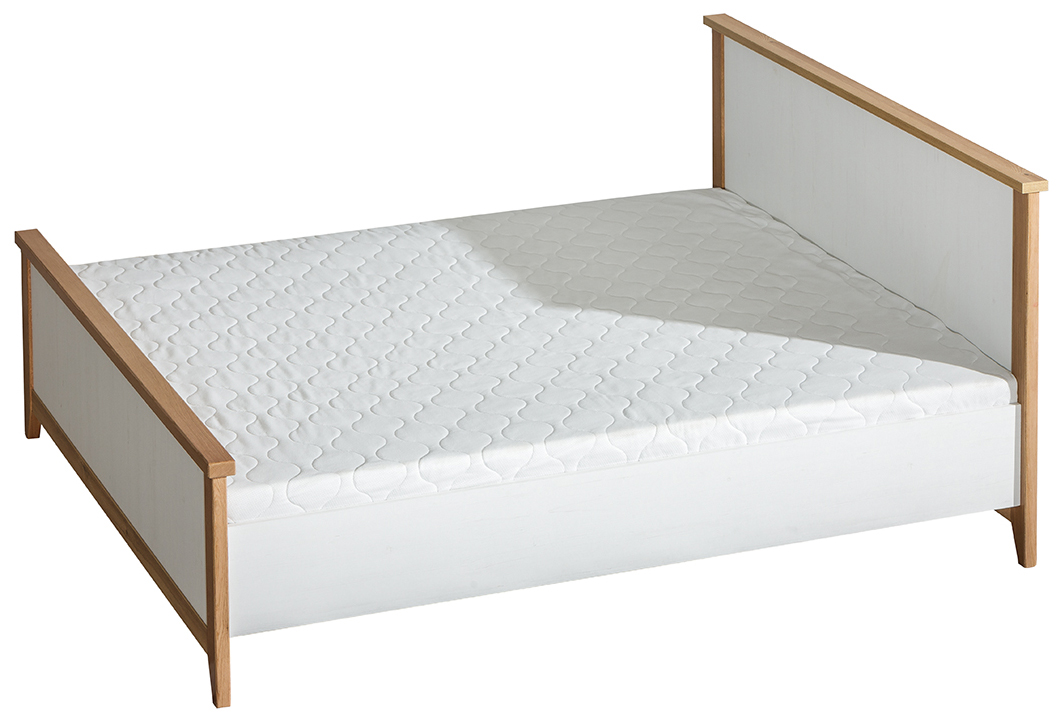 Manželská postel s dřevěnými detaily Svenda 13 160 x 200 cm