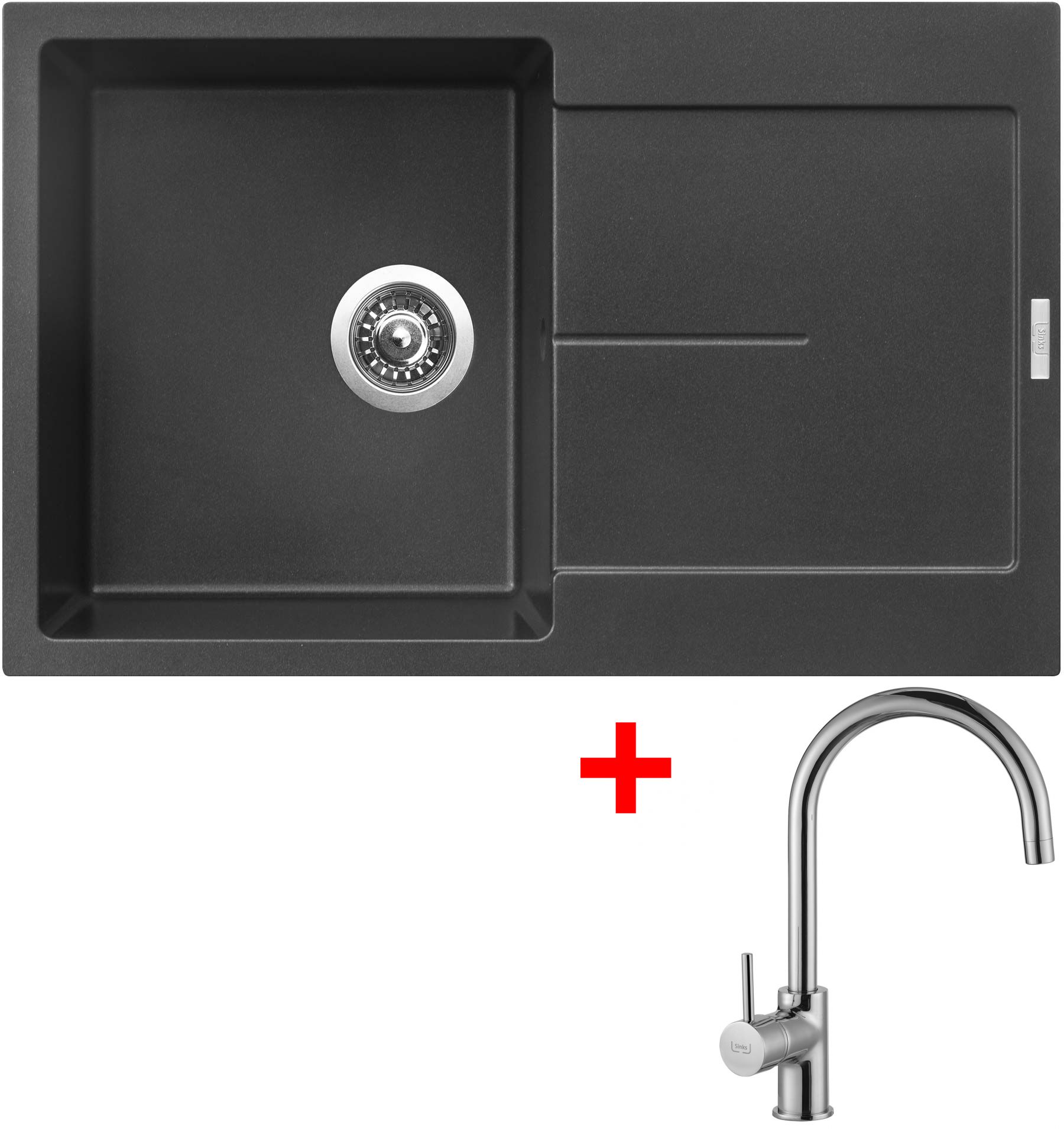 Sinks ULTIMA 790 Metalblack + Vitalia