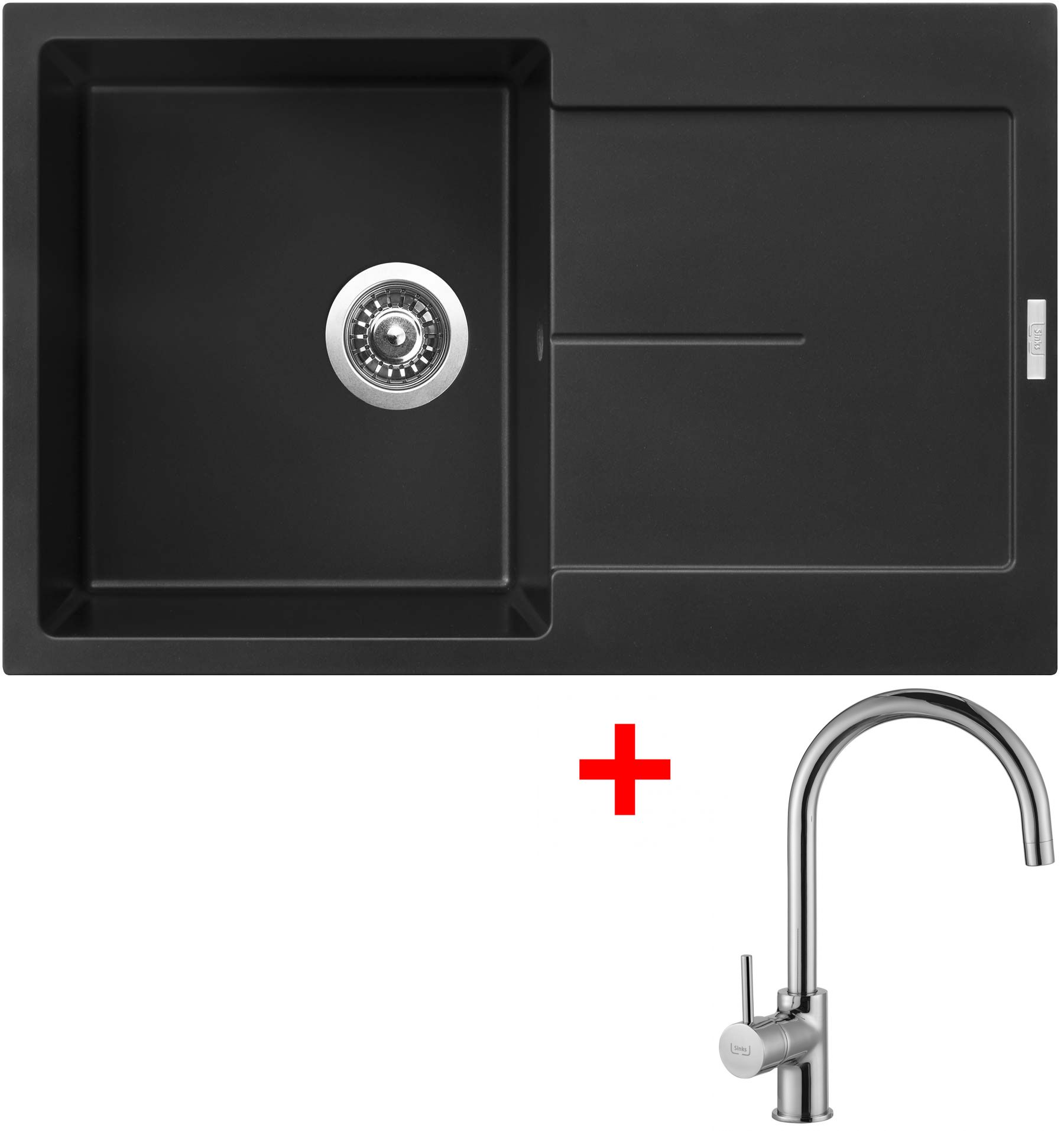 Sinks ULTIMA 790 Pureblack + Vitalia