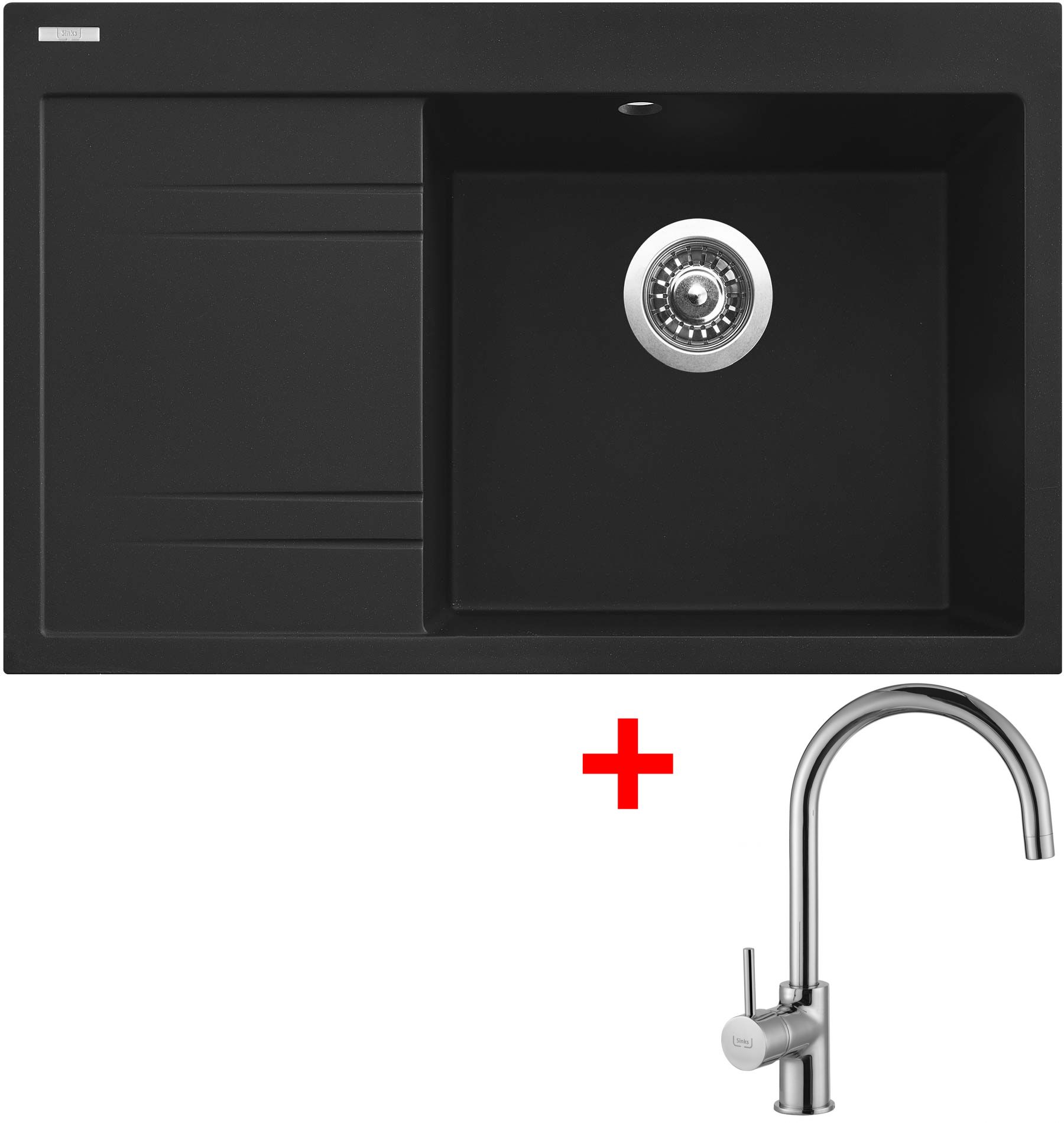 Sinks RIM 780 P Metalblack + Vitalia