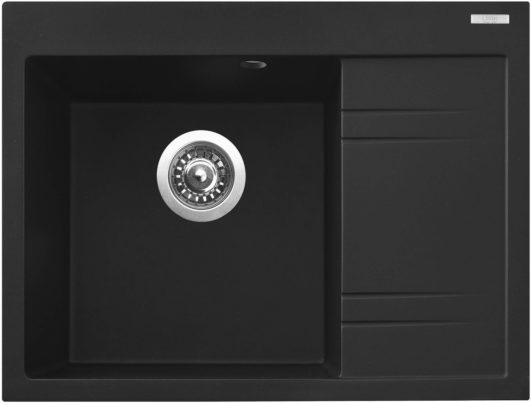 Sinks RIM 650 L Metalblack levý